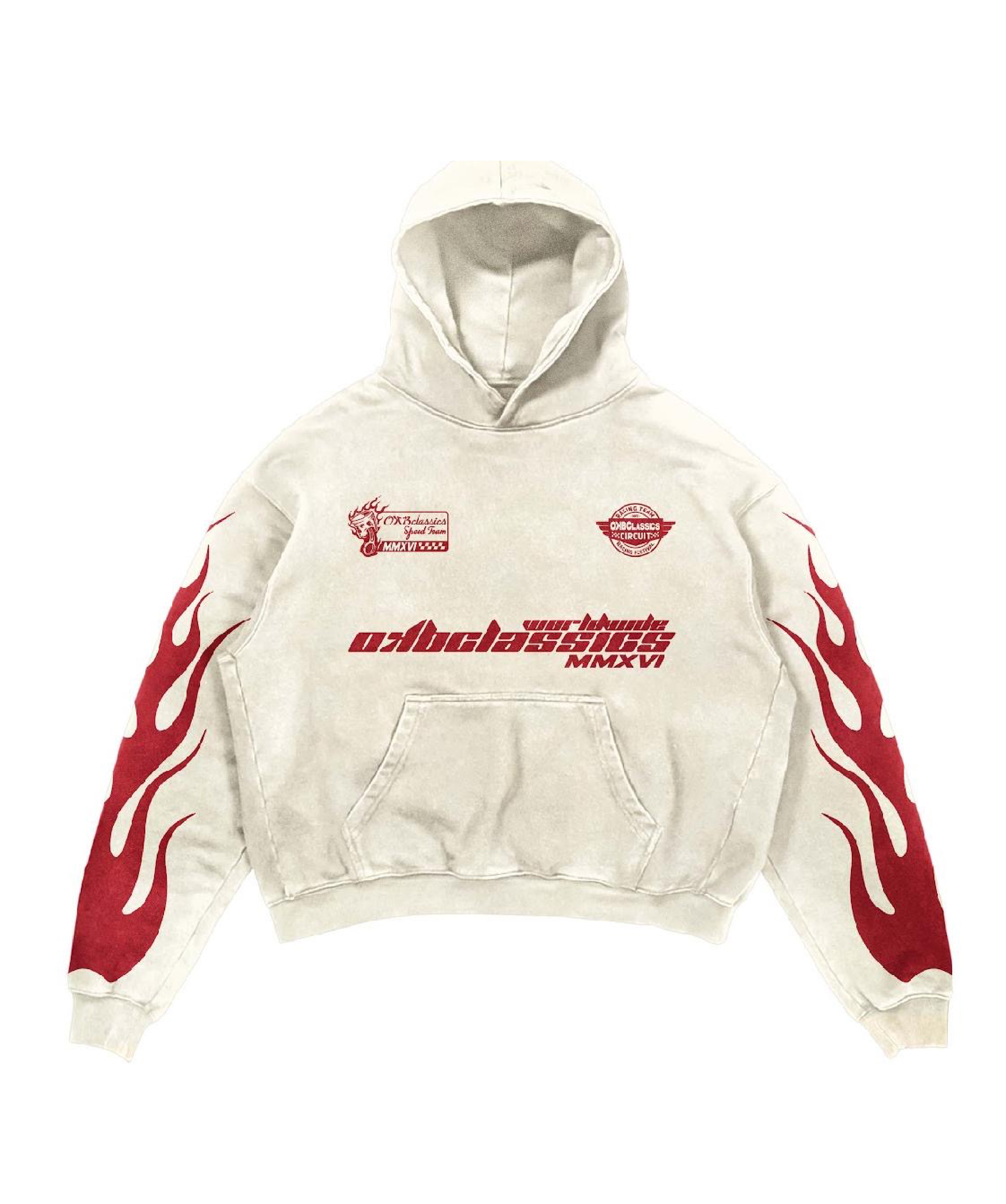 OKB White Circuit Hoodie